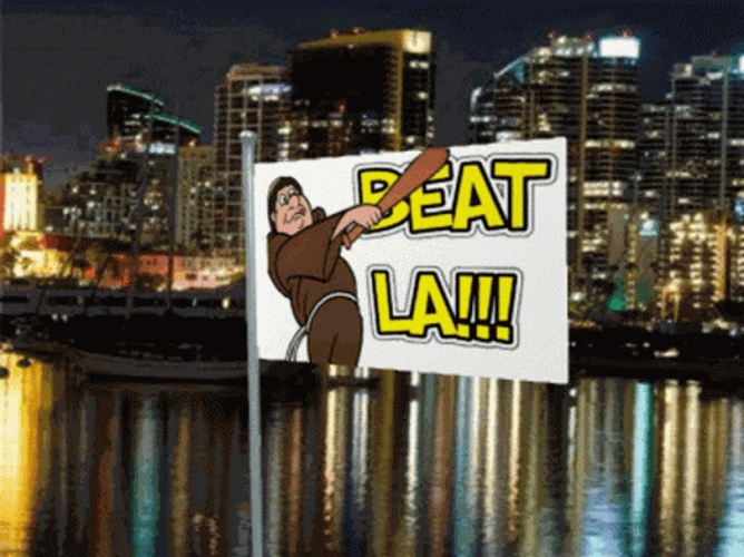 Beat La Flag Waving Mobile Design GIF