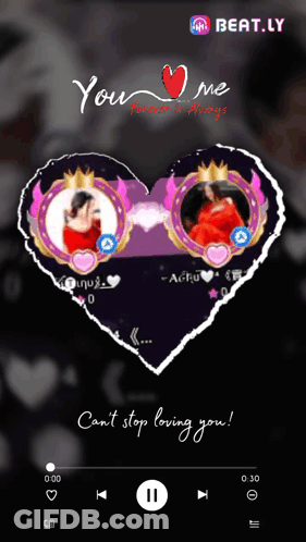 Beat.ly App Playing You Me Forever And Always GIF