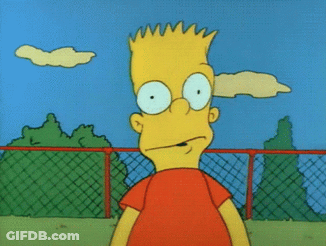 Beat Up Face Of Bart Simpson GIF