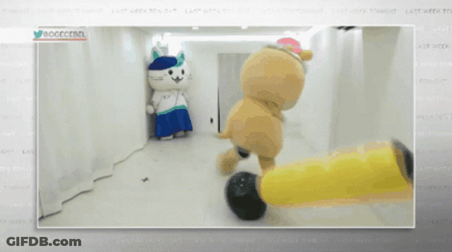 Beat Up Pole Getting Attacked GIF