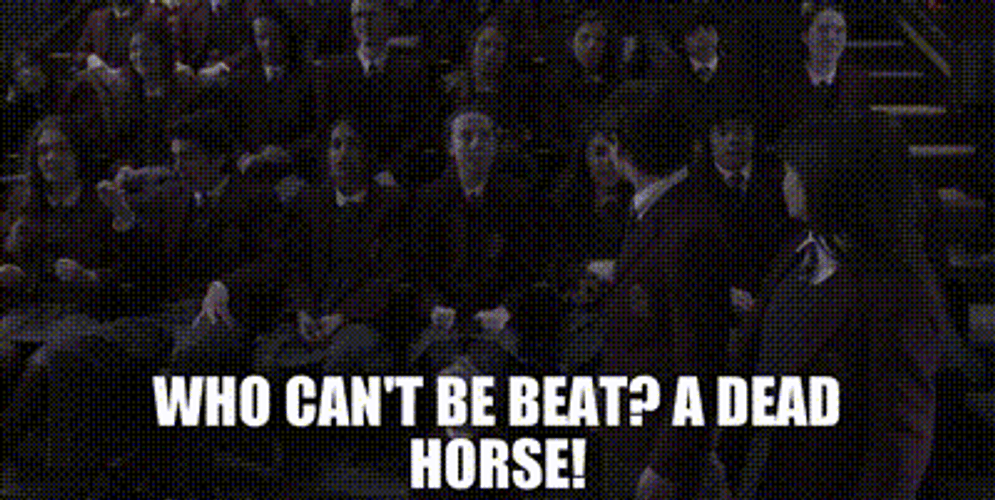 Beating A Dead Horse Is Impossible GIF