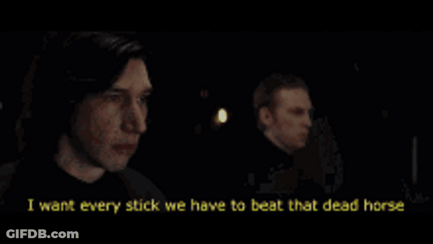 Beating A Dead Horse With Every Stick GIF