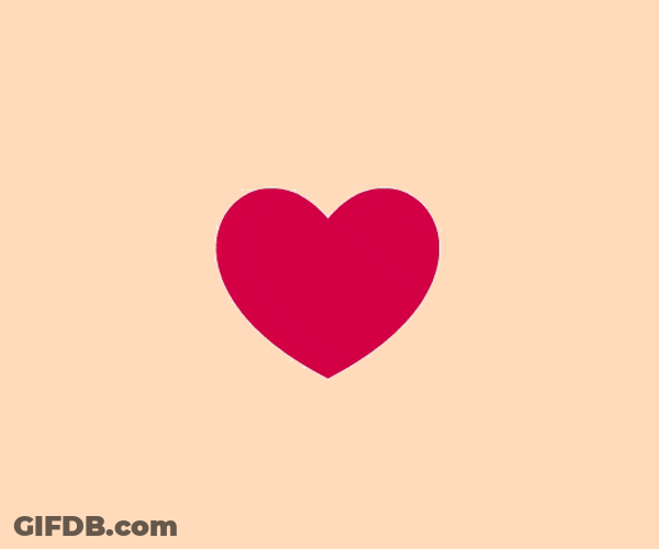 Beating Heart Hot Pink Pastel Animation GIF
