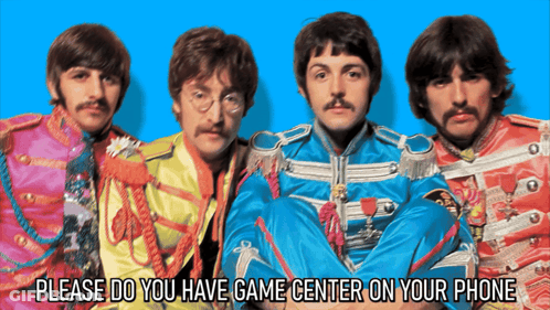 Beatles Asking About Game Center GIF