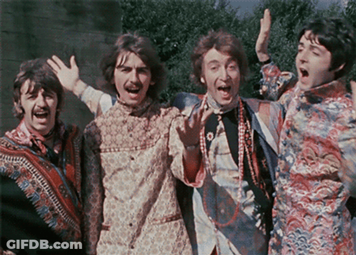 Beatles Group Having Fun Loop GIF