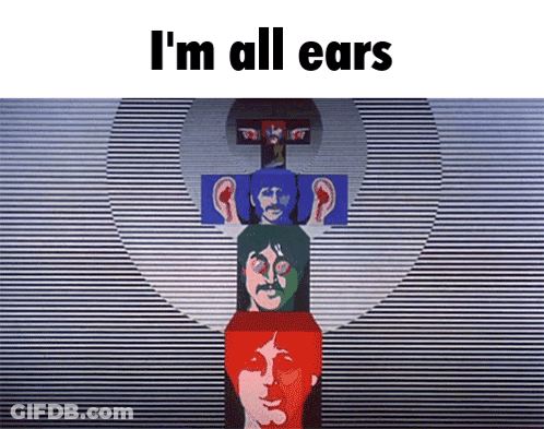 Beatles I'm All Ears GIF