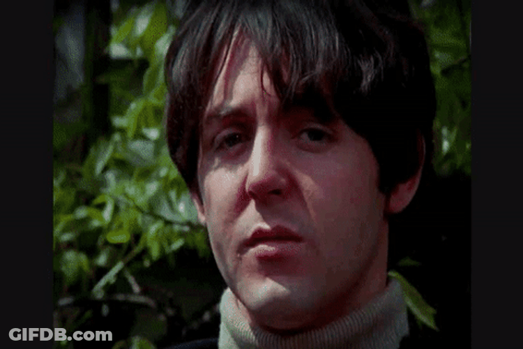 Beatles Paul George John Ringo Close Up GIF