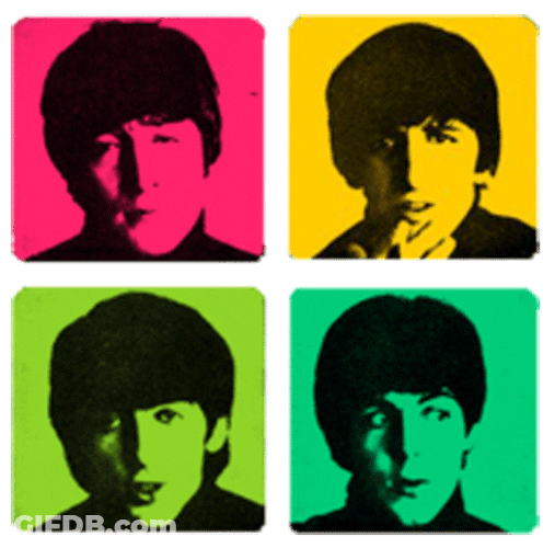Beatles Rock Band Image Compilation GIF