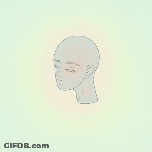 Beautiful Androgynous Mannequin Break And Reform GIF