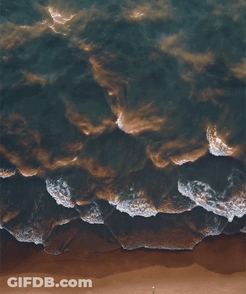 Beautiful Animation Of Waves GIF