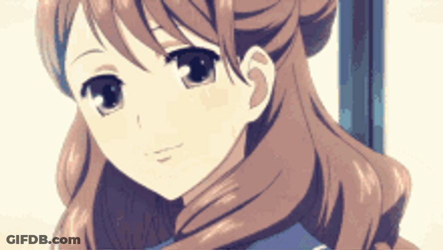 Beautiful Anime Girl Wink GIF