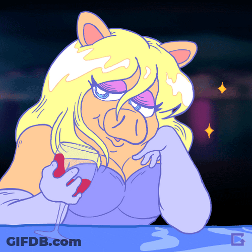 Beautiful Anime Miss Piggy GIF