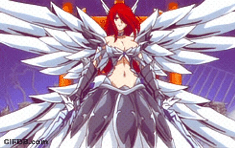 Beautiful Armor Erza Scarlet Titania GIF