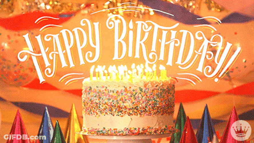 Beautiful Birthday Cake Happy Birthday GIF