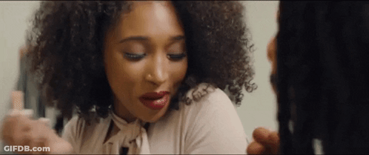Beautiful Black Lady Flirt Look GIF