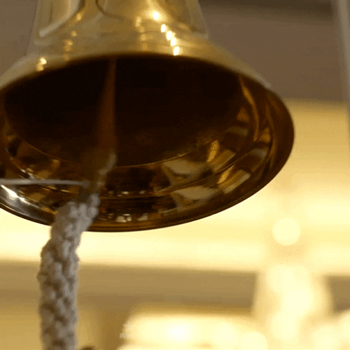 Beautiful Brass Bell Chiming GIF