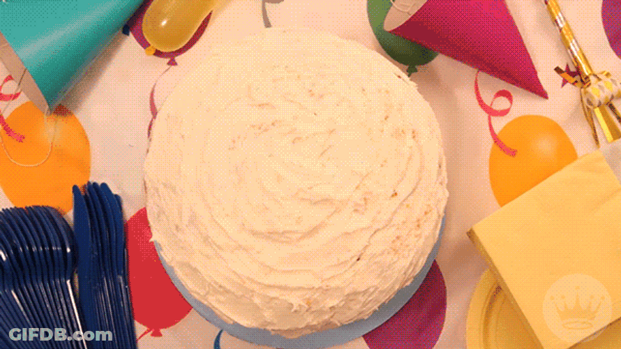 Beautiful Cake Decorations Happy Birthday GIF