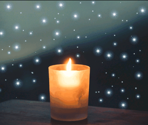 Beautiful Candle Colors Sparkling GIF