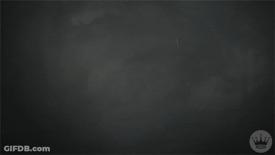 Beautiful Chalk Board Message Happy Birthday GIF
