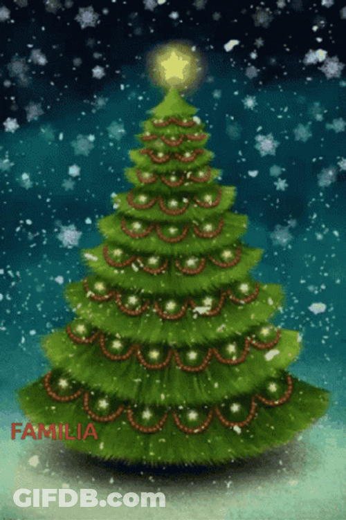 Beautiful Christmas Twirling Plain Christmas Tree GIF