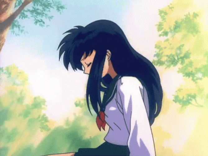 Beautiful Close Up Kagome GIF
