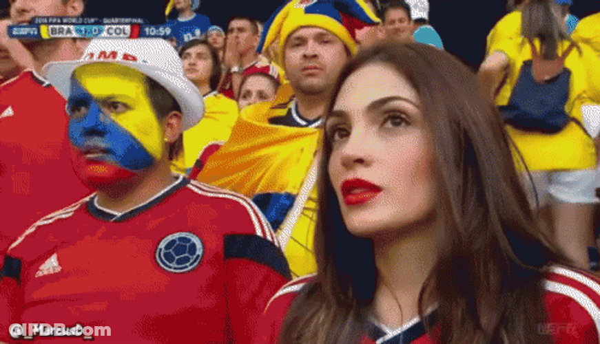 Beautiful Colombia Fan GIF