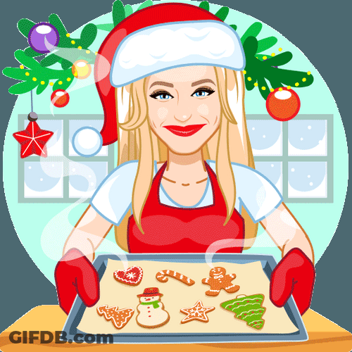 Beautiful Cookies Merry Christmas GIF