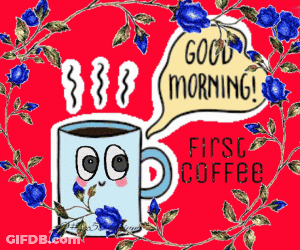 Beautiful Cute Good Morning Coffee GIF
