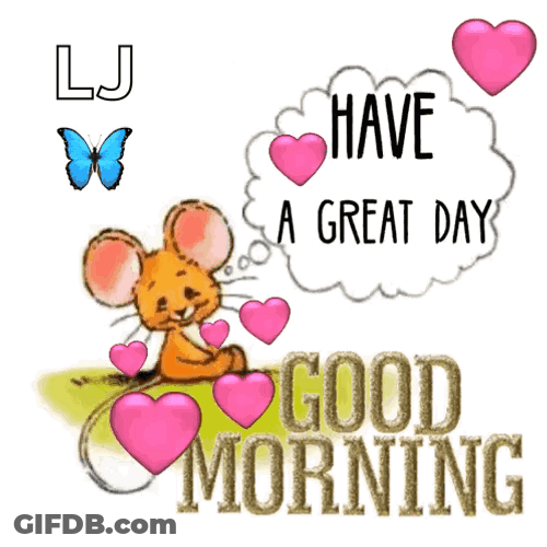 Beautiful Cute Good Morning Mouse GIF