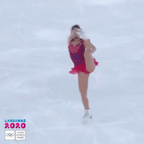 Beautiful Figure Skatin Cool Kid GIF