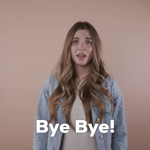 Beautiful Girl Bye Bye Meme GIF