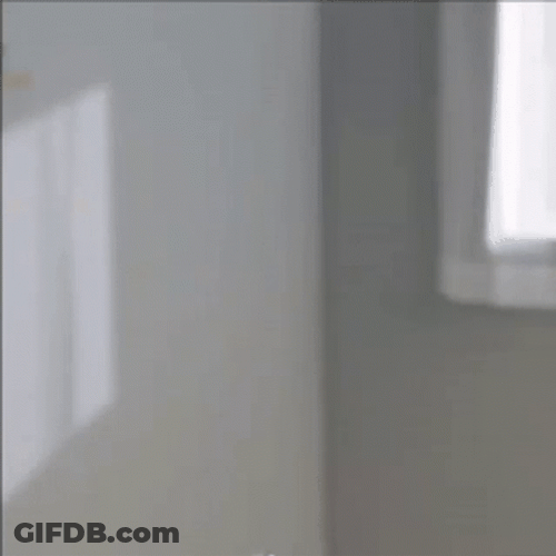 Beautiful Girl Peep To Wave Hello GIF