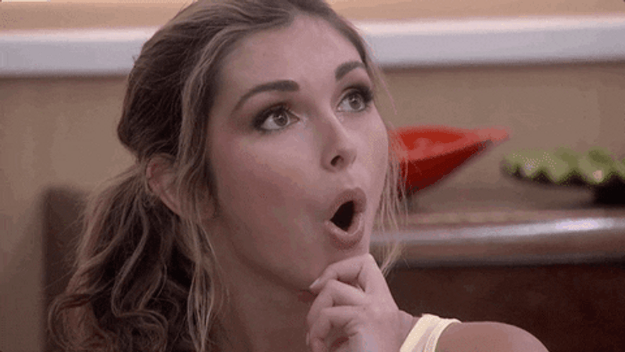 Beautiful Girl Spacing Out Jaw Drop GIF