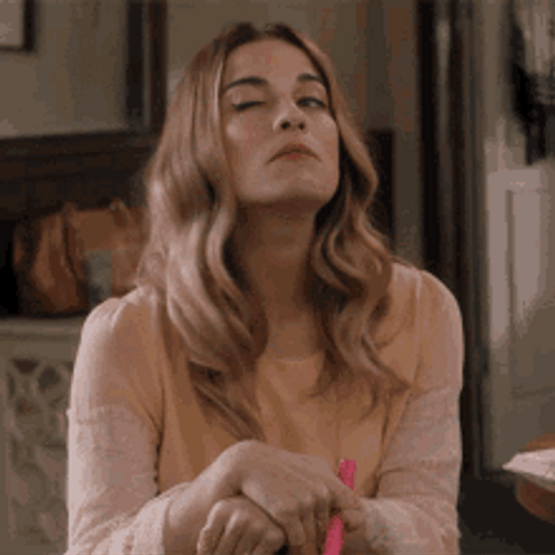 Beautiful Girl Tries Best To Flirt GIF