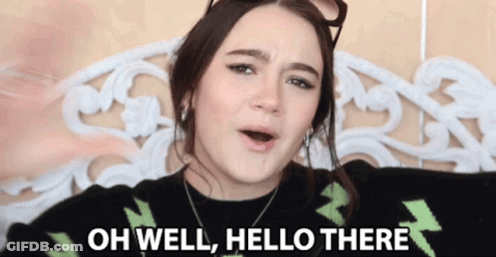 Beautiful Girl Well Hello There GIF