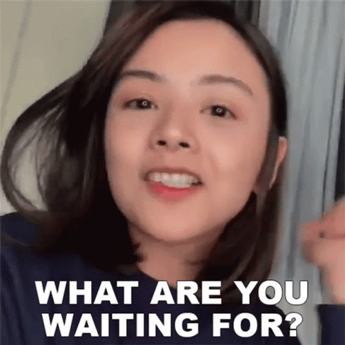 Beautiful Girl What Are You Waiting For GIF
