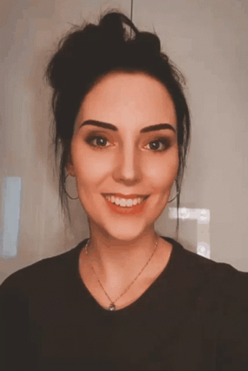 Beautiful Girl Winking Finger Gun Gotcha GIF