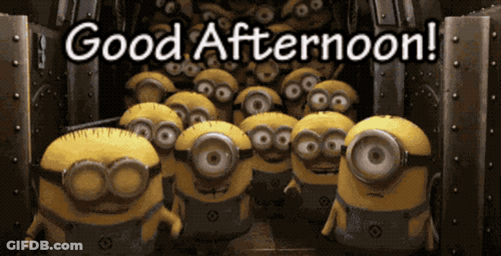 Beautiful Good Afternoon Cute Minions GIF