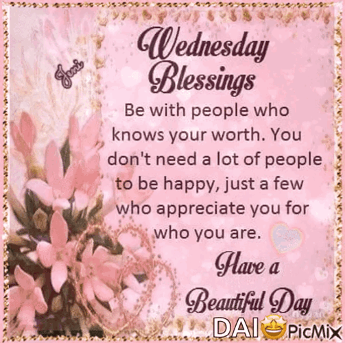 Beautiful Good Morning Wednesday Blessings GIF