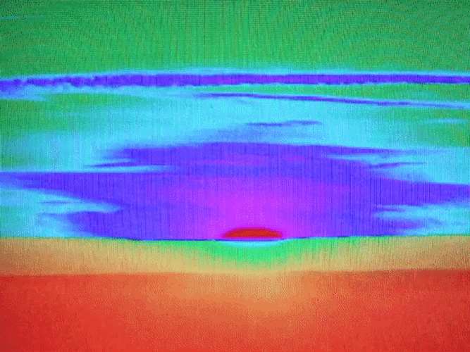 Beautiful Good Morning Wednesday Neon Waves GIF