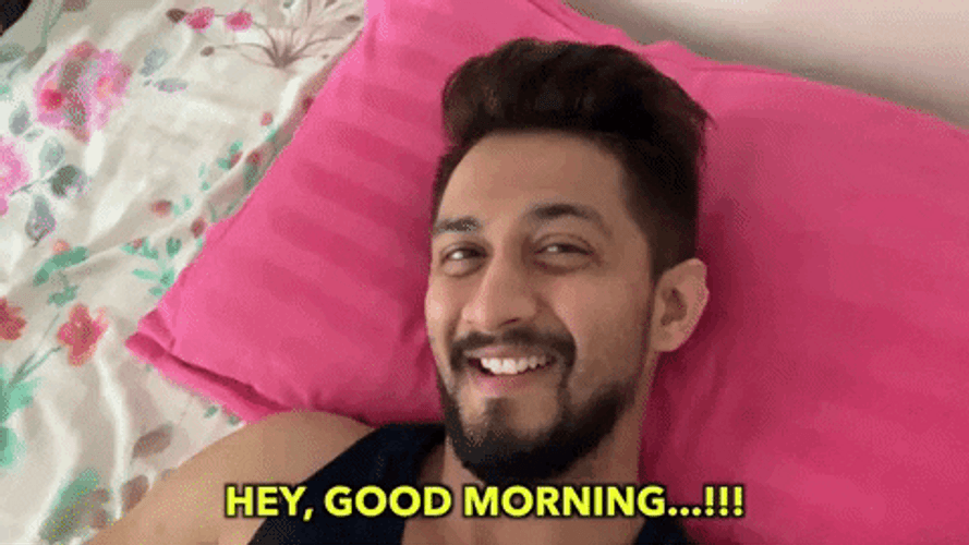 Beautiful Good Morning Wednesday Waving Man GIF