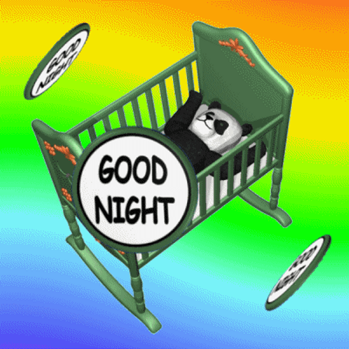 Beautiful Good Night Panda Sleeping GIF