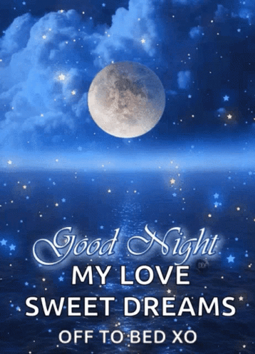 Beautiful Good Night Sweet Dreams Off To Bed GIF