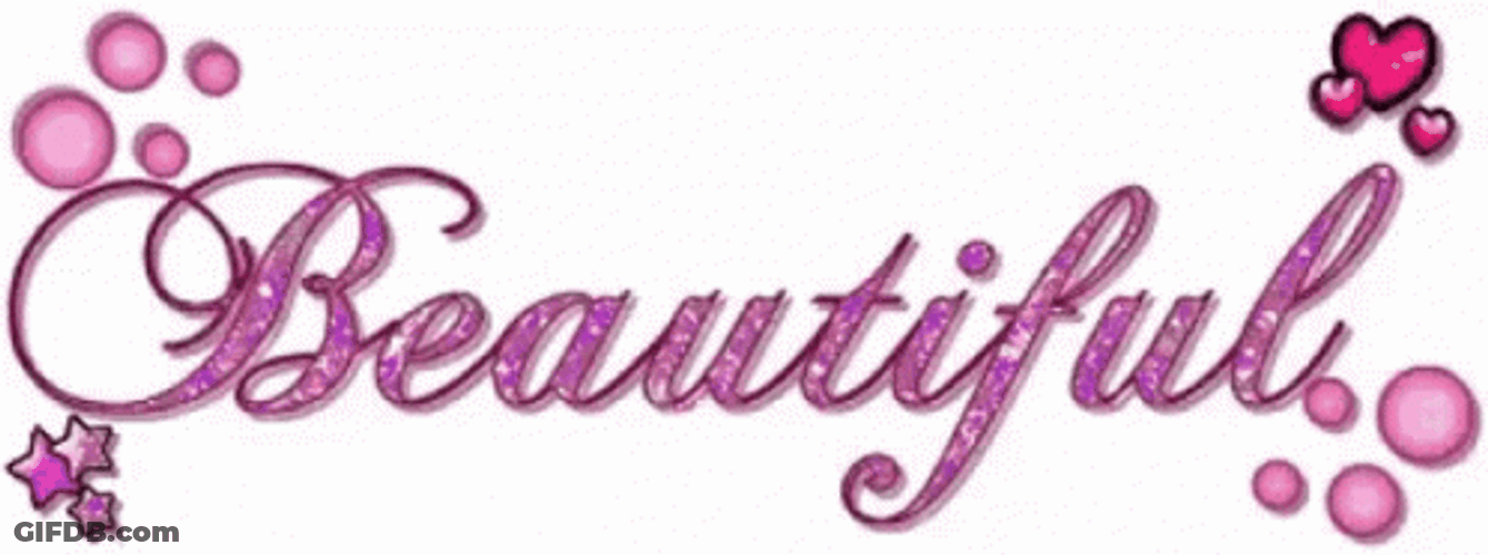 Beautiful Gorgeous Purple Text GIF