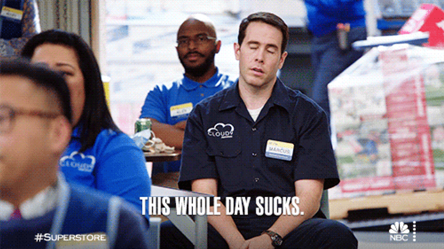 Beautiful Happy Monday Whole Day Sucks GIF