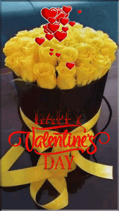 Beautiful Happy Monday Yellow Roses GIF