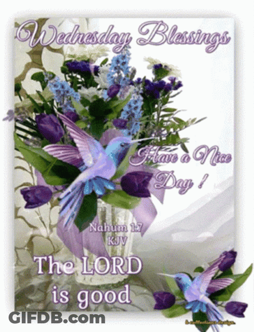 Beautiful Happy Wednesday Blessings GIF