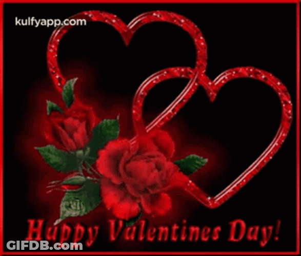 Beautiful Heart Shape Animated Valentines GIF