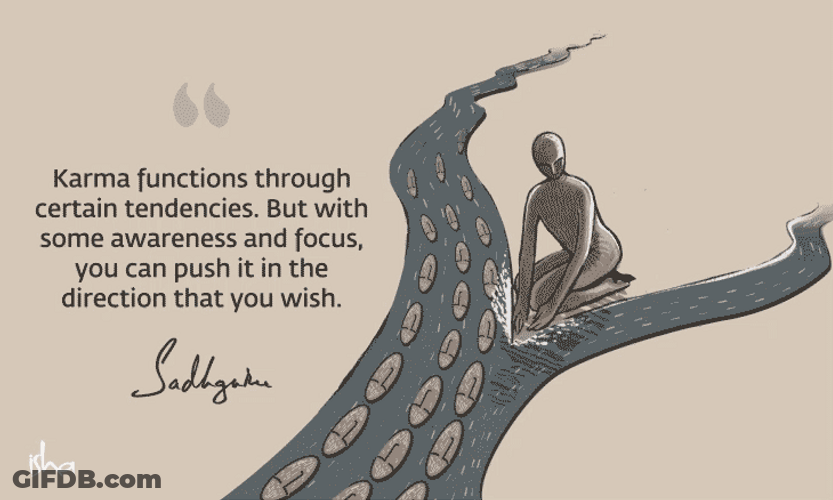 Beautiful Karma Fate Quote GIF