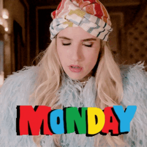 Beautiful Lady Monday Blues Eye Rolling GIF